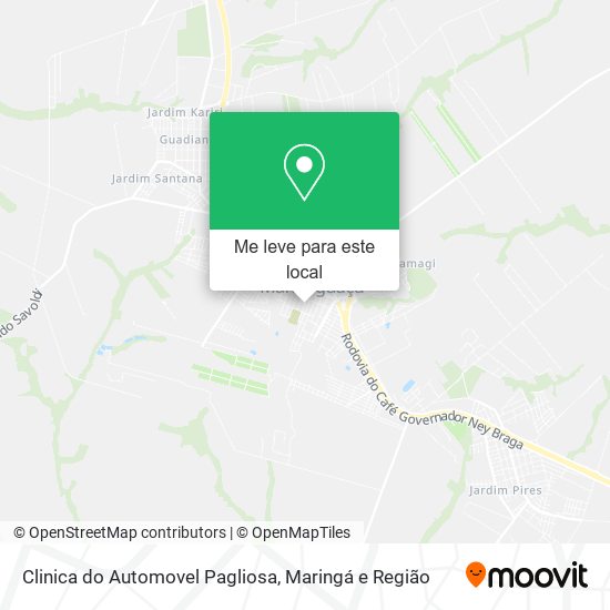 Clinica do Automovel Pagliosa mapa