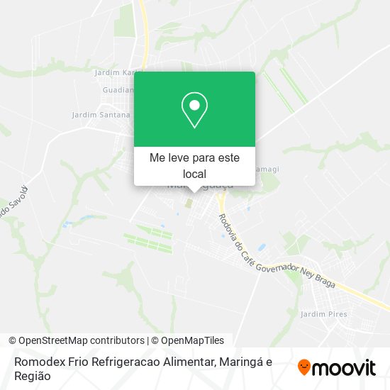 Romodex Frio Refrigeracao Alimentar mapa