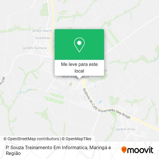 P. Souza Treinamento Em Informatica mapa