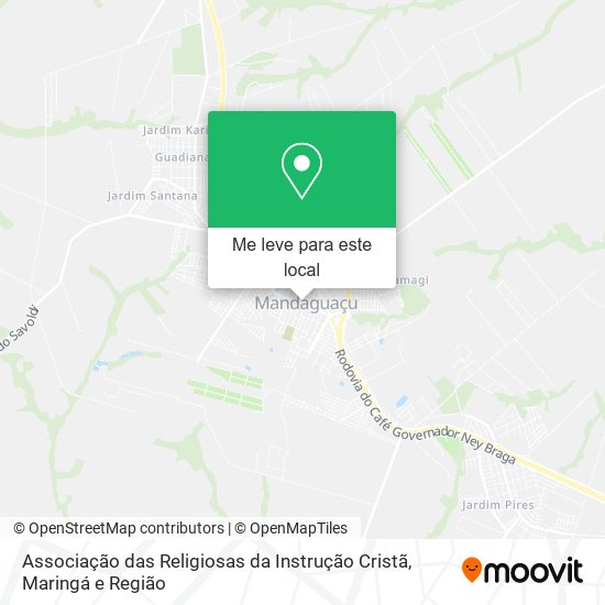 Associação das Religiosas da Instrução Cristã mapa