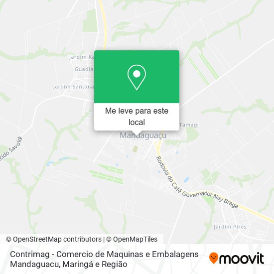 Contrimag - Comercio de Maquinas e Embalagens Mandaguacu mapa