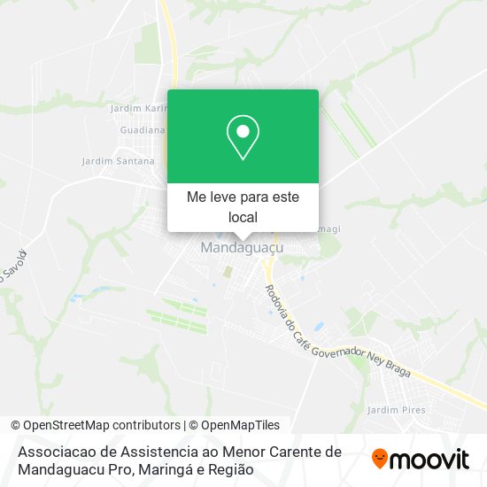 Associacao de Assistencia ao Menor Carente de Mandaguacu Pro mapa