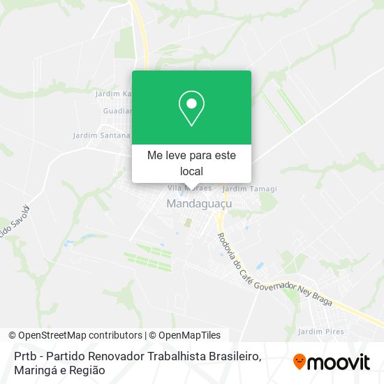 Prtb - Partido Renovador Trabalhista Brasileiro mapa