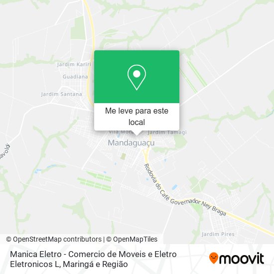 Manica Eletro - Comercio de Moveis e Eletro Eletronicos L mapa