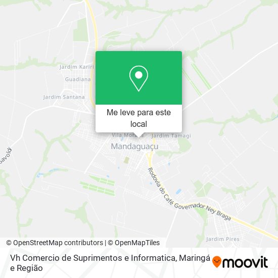 Vh Comercio de Suprimentos e Informatica mapa