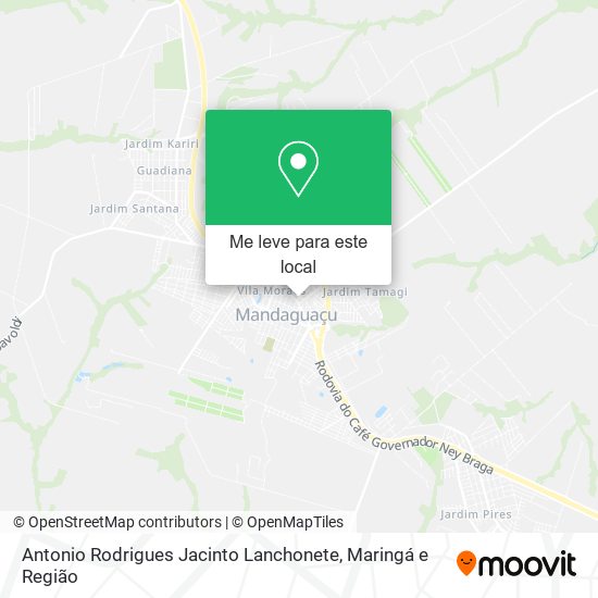 Antonio Rodrigues Jacinto Lanchonete mapa