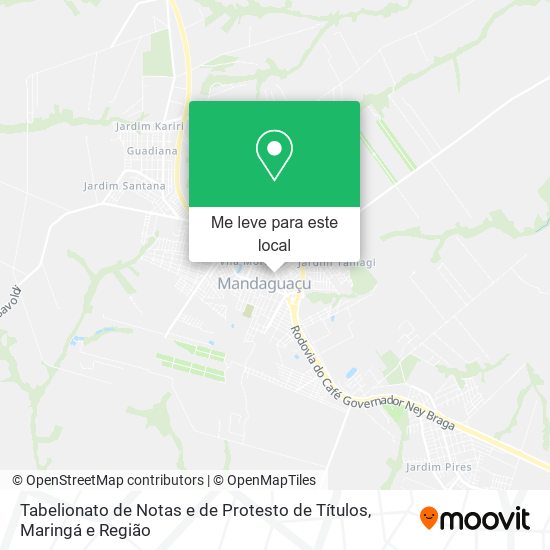 Tabelionato de Notas e de Protesto de Títulos mapa