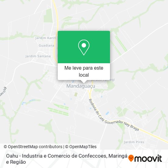 Oahu - Industria e Comercio de Confeccoes mapa