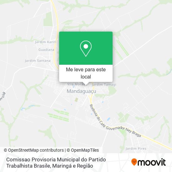 Comissao Provisoria Municipal do Partido Trabalhista Brasile mapa