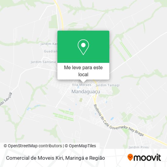 Comercial de Moveis Kiri mapa