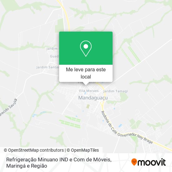 Refrigeração Minuano IND e Com de Móveis mapa