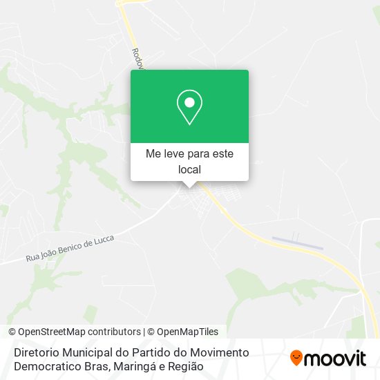 Diretorio Municipal do Partido do Movimento Democratico Bras mapa