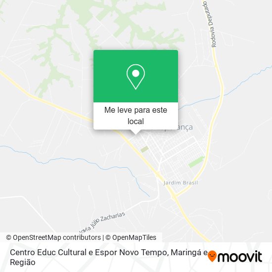 Centro Educ Cultural e Espor Novo Tempo mapa