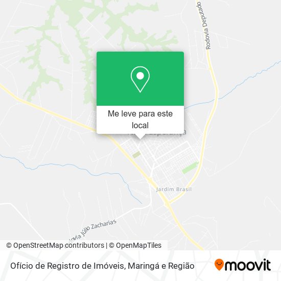 Ofício de Registro de Imóveis mapa