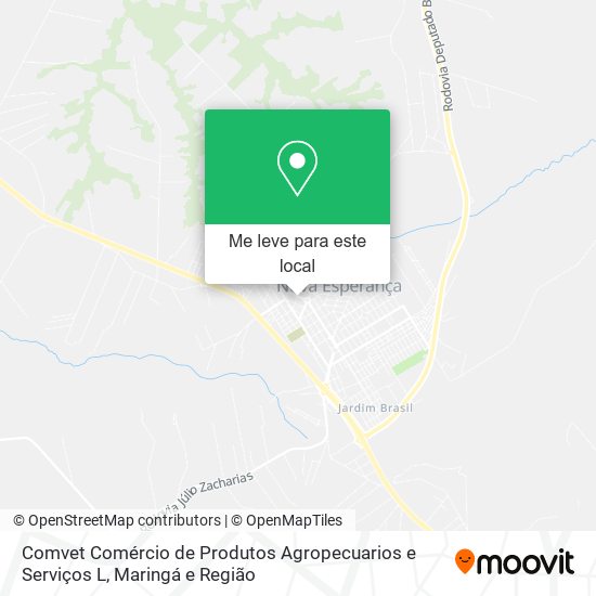 Comvet Comércio de Produtos Agropecuarios e Serviços L mapa