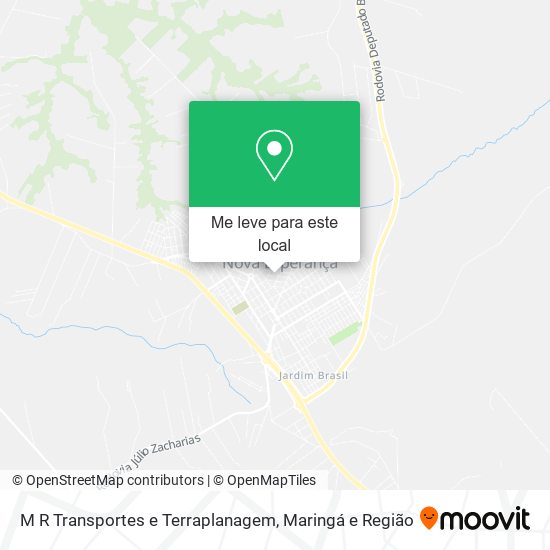 M R Transportes e Terraplanagem mapa