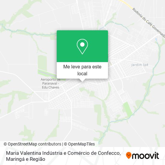 Maria Valentina Indústria e Comércio de Confecco mapa