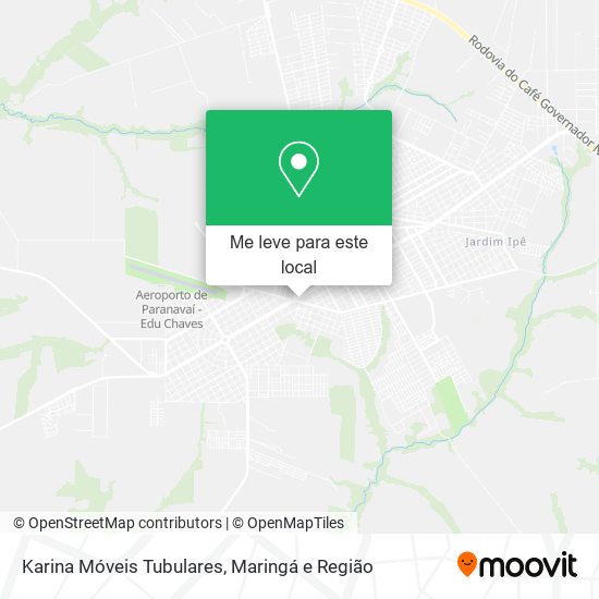 Karina Móveis Tubulares mapa