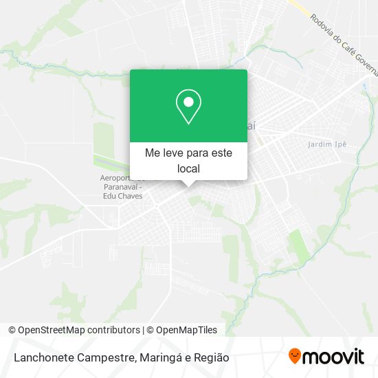 Lanchonete Campestre mapa