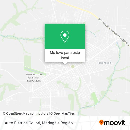 Auto Elétrica Colibri mapa