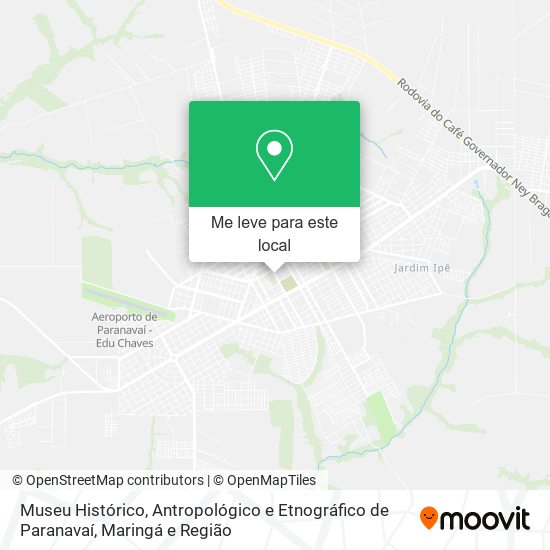 Museu Histórico, Antropológico e Etnográfico de Paranavaí mapa