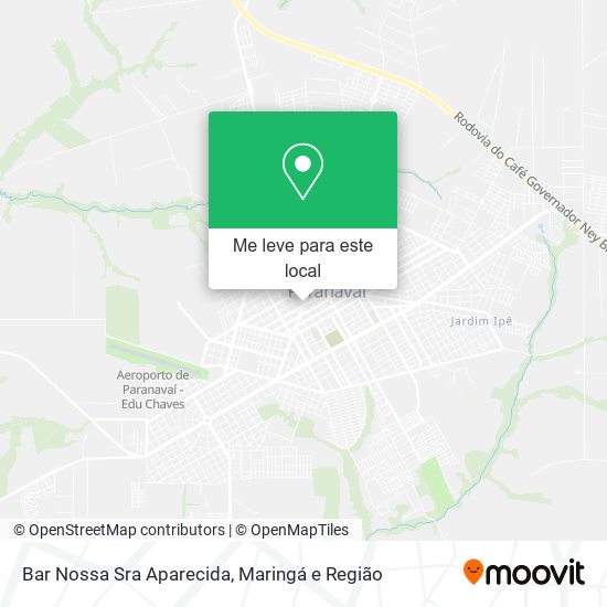 Bar Nossa Sra Aparecida mapa