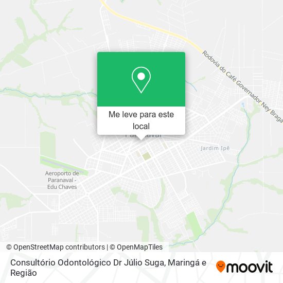 Consultório Odontológico Dr Júlio Suga mapa