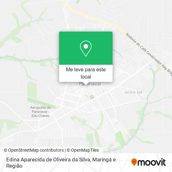 Edina Aparecida de Oliveira da Silva mapa