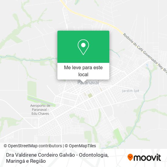 Dra Valdirene Cordeiro Galvão - Odontologia mapa