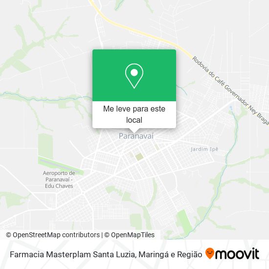 Farmacia Masterplam Santa Luzia mapa