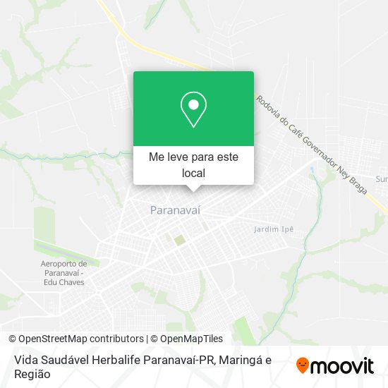 Vida Saudável Herbalife Paranavaí-PR mapa