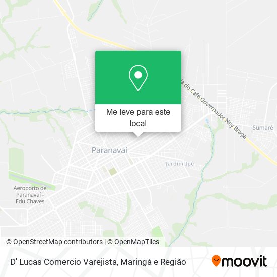 D' Lucas Comercio Varejista mapa