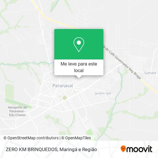 ZERO KM BRINQUEDOS mapa