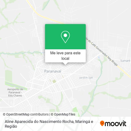 Aline Aparecida do Nascimento Rocha mapa