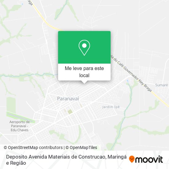 Deposito Avenida Materiais de Construcao mapa