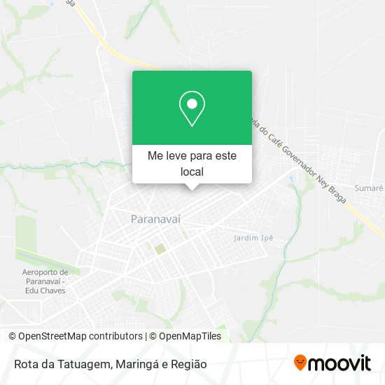 Rota da Tatuagem mapa