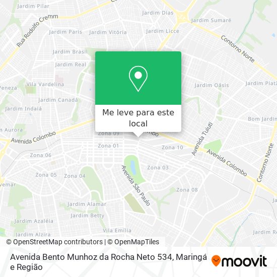 Avenida Bento Munhoz da Rocha Neto 534 mapa