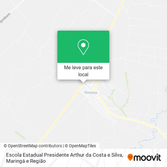 Escola Estadual Presidente Arthur da Costa e Silva mapa