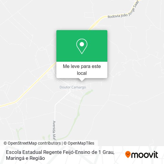 Escola Estadual Regente Feijó-Ensino de 1 Grau mapa