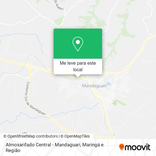 Almoxarifado Central - Mandaguari mapa