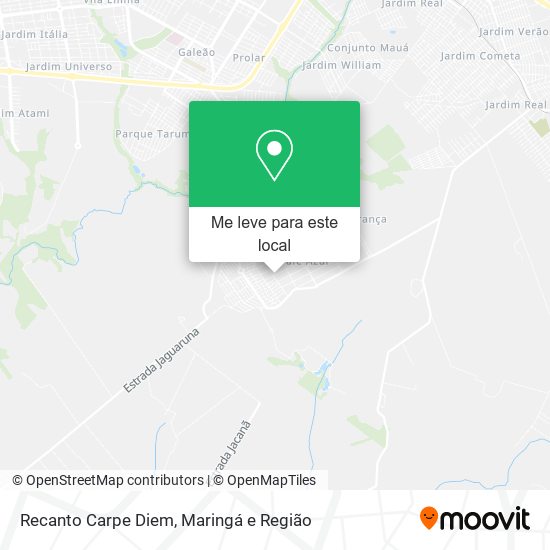 Recanto Carpe Diem mapa