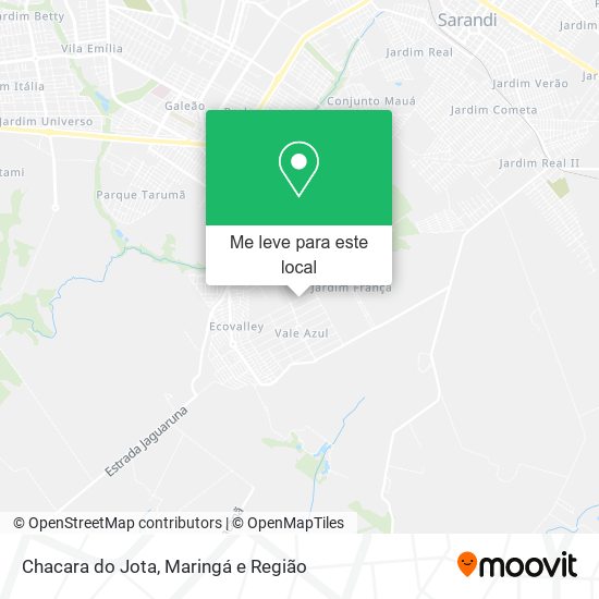 Chacara do Jota mapa