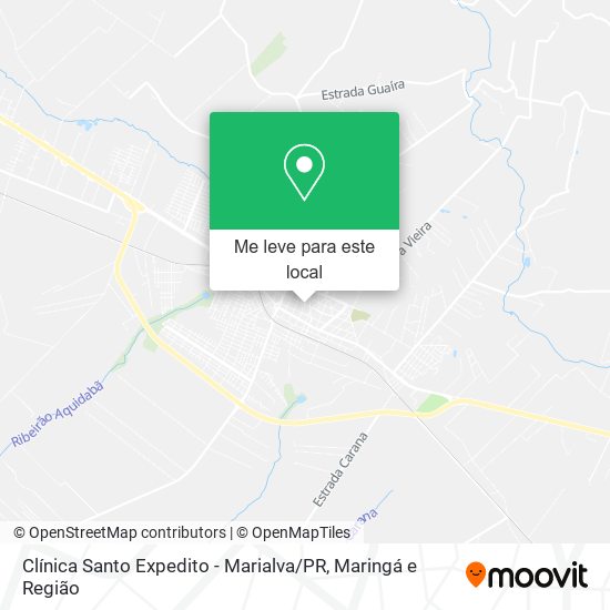 Clínica Santo Expedito - Marialva / PR mapa