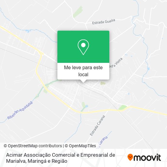 Acimar Associação Comercial e Empresarial de Marialva mapa