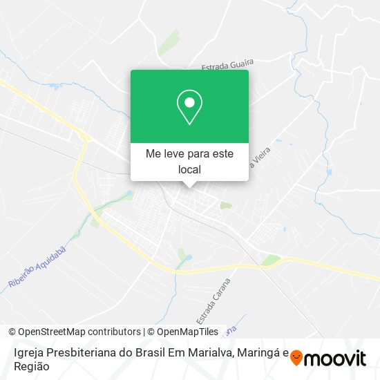 Igreja Presbiteriana do Brasil Em Marialva mapa