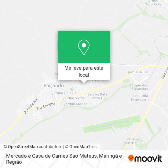 Mercado e Casa de Carnes Sao Mateus mapa