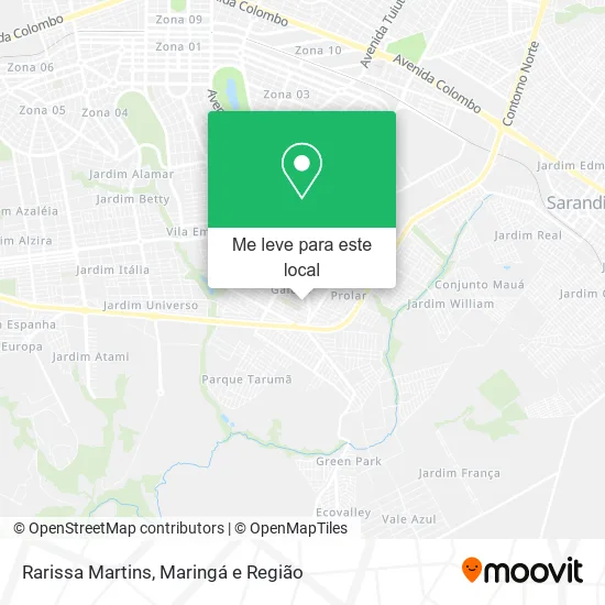 Rarissa Martins mapa