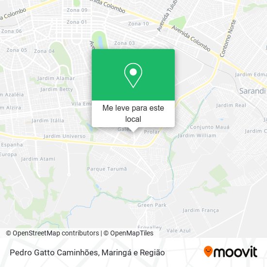 Pedro Gatto Caminhões mapa