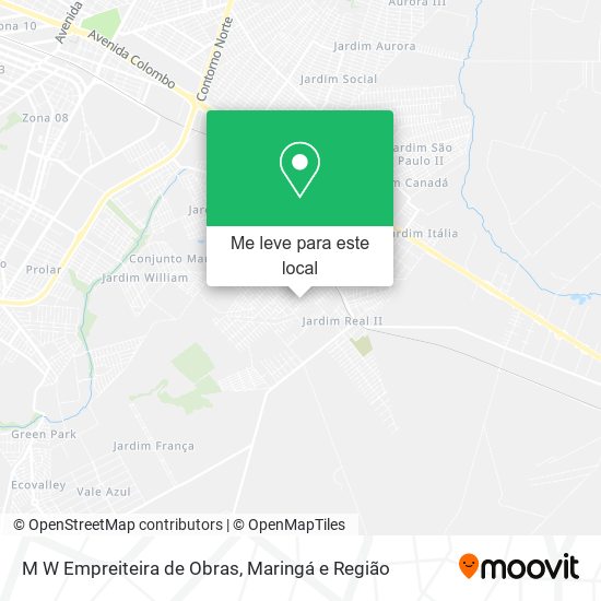 M W Empreiteira de Obras mapa