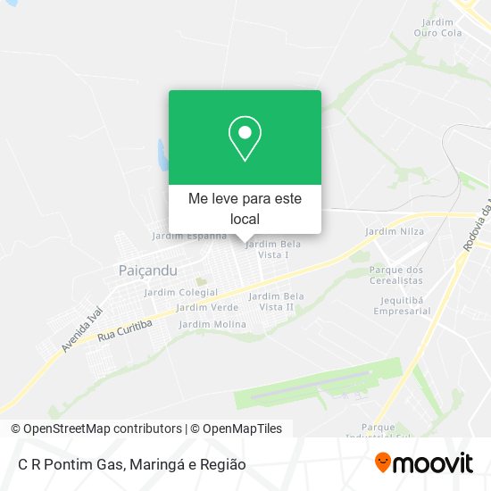 C R Pontim Gas mapa